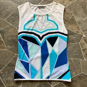Emilio Pucci Geometric Sleeveless Top